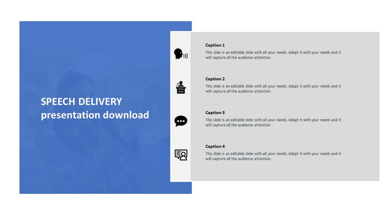 Speech delivery  PowerPoint Presentation download template